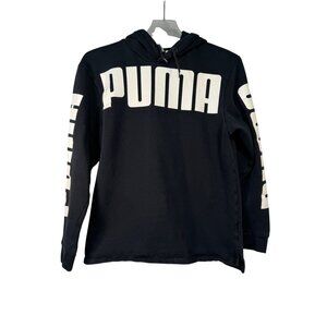 Puma Black Hoodie Sweatshirt Mens Medium Cotton/Polyester